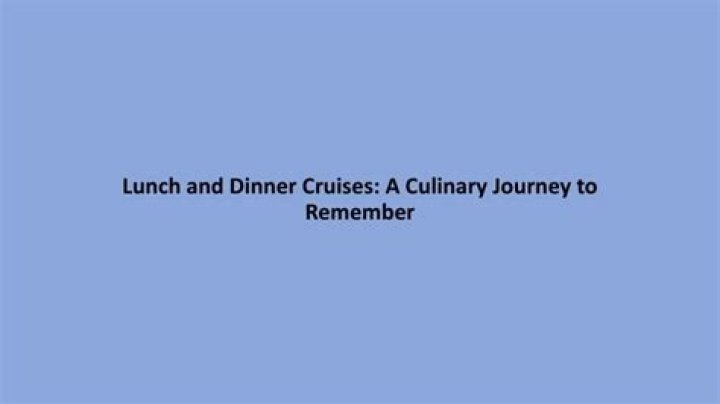 A Culinary Journey To Remember