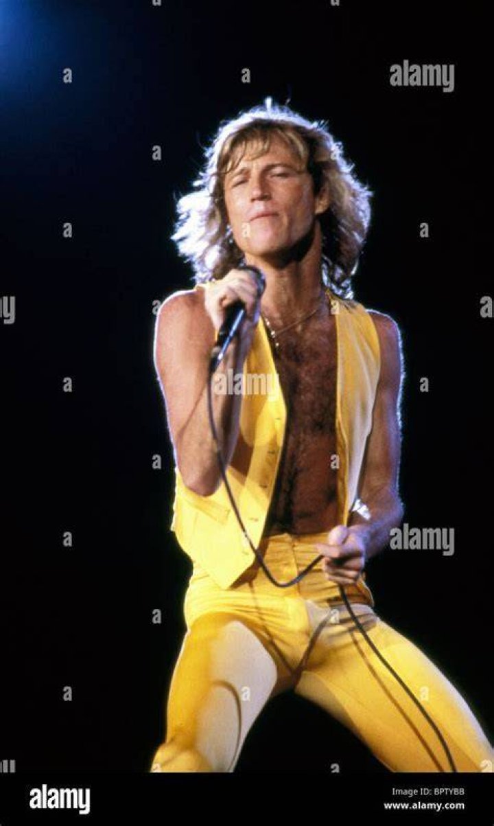 Andy Gibb's wife, Kim Reeder, and their child Peta Gibb.