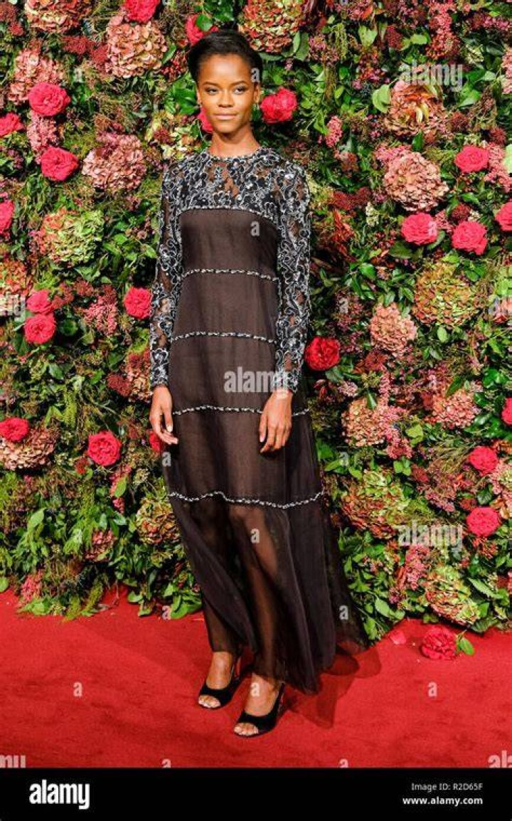 Pictured Letitia Wright and Daniel Kaluuya Celebrities at the 2018