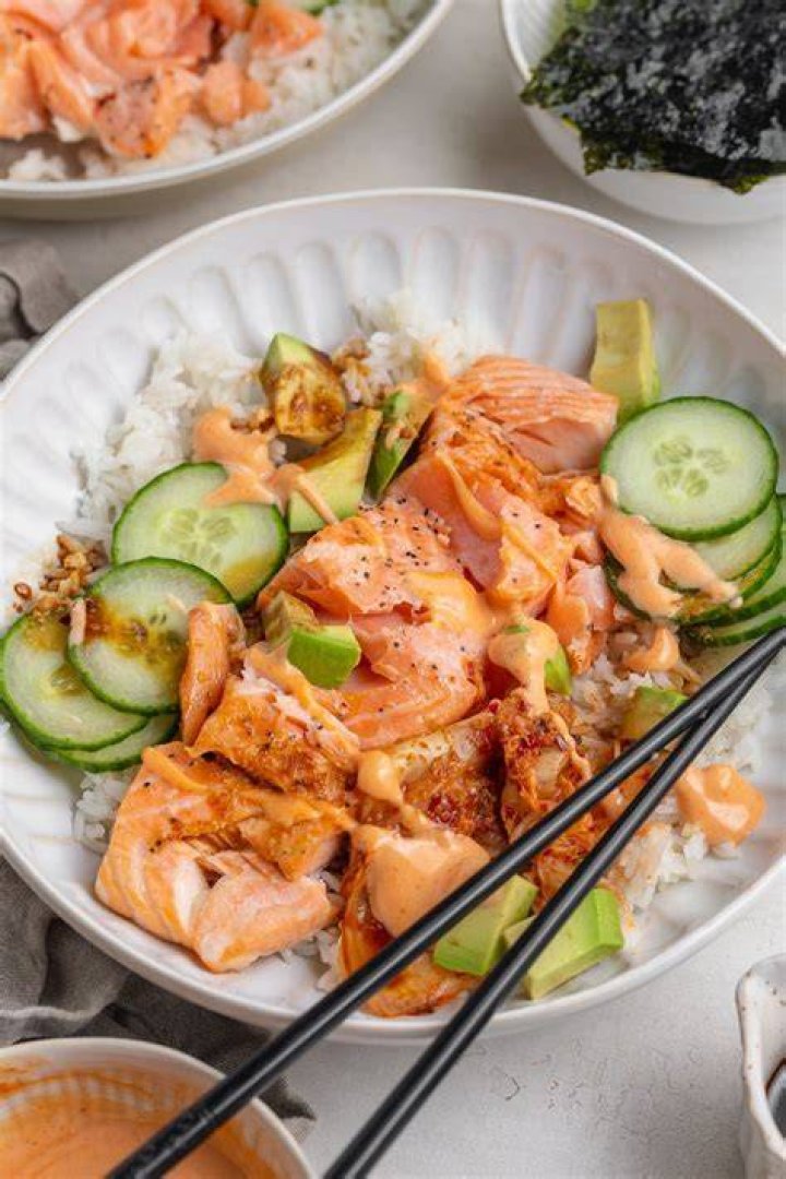 TikTok Is Obsessed With Emily Mariko's Salmon Rice Bowl Here's How to Make It!
