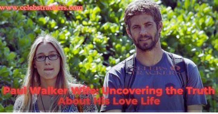 Uncovering The Life And Legacy Of Paul Walker's Beloved Girlfriend, Jasmine
